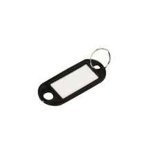 Manutan karikás kulcstartók, 100 db, fekete kulcstartó