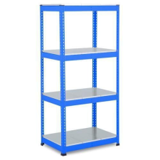 Manutan Rapid 1 fém polcállvány, 198 x 91,5 x 45,5 cm, 440 kg/polc, 4 acél panel, kék% kerti tárolás