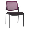 Manutan Ritz konferencia székek, kétdarabos készlet, fekete/lila