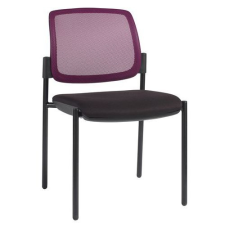 Manutan Ritz konferencia székek, kétdarabos készlet, fekete/lila tárgyalószék