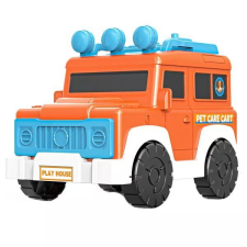 Manyuk Toys Állatgondozó játékautó szett - 33 db-os autópálya és játékautó