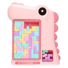 Manyuk Toys Dinoszaurusz formájú tetrisz játéktábla - pink társasjáték