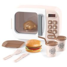 Manyuk Toys Happy Gourmet: Játék mikrohullámú sütő - krémszínű konyhakészlet