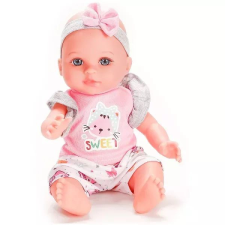 Manyuk Toys Játékbaba hanggal, bölcsővel és kiegészítőkkel - 30 cm baba