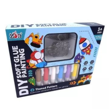 Manyuk Toys Kulcstartó készítő készlet autó mintákkal kreatív és készségfejlesztő