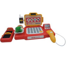 Manyuk Toys Pénztárgép játékszett kiegészítőkkel 37 db piros (G798A-R) (G798A-R) konyhakészlet
