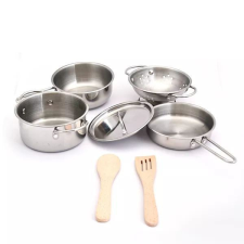 Manyuk Toys Rozsdamentes edénykészlet - 7 db-os konyhakészlet