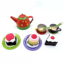 Manyuk Toys Teaparti készlet, fém konyhakészlet