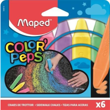 MAPED Aszfaltkréta, MAPED "Color`Peps", 6 különböző szín kréta