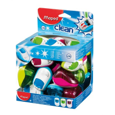 MAPED Clean Kétlyukú Hegyező - Vegyes színek (22db) (030211) hegyező