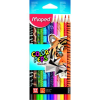 MAPED : color peps animal színes ceruza készlet - háromszögletű, 12 db