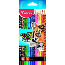 MAPED : color peps animal színes ceruza készlet - háromszögletű, 12 db színes ceruza