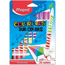 MAPED Color Peps Duo kétvégű filctollkészlet 10db=20szín filctoll, marker