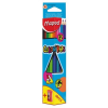 MAPED Color`Peps színes ceruza készlet, háromszögletű, hegyezővel, 12 különböző szín