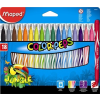 MAPED Filctoll készlet, 2,8 mm, kimosható, MAPED "Color'Peps Jungle", 18 különböző szín