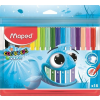 MAPED Filctoll készlet, 2 mm, kimosható, MAPED Color Peps Ocean , 18 különböző szín