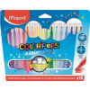 MAPED Filctoll készlet, mosható, MAPED "Color'Peps Long Life", 18 különböző szín