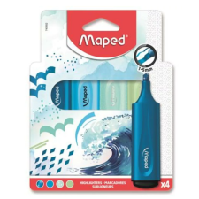 MAPED Fluo Peps Assorted 1-5 mm Szövegkiemelő készlet - Vegyes színek (4 db/csomag) filctoll, marker