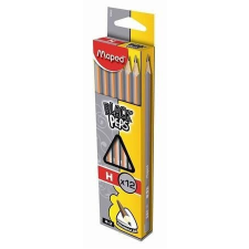 MAPED Grafitceruza H, Maped Black Peps, háromszög test ceruza