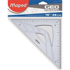 MAPED Háromszög vonalzó, műanyag, 45°, 26 cm, MAPED &quot;Geometric&quot; vonalzó