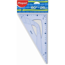 MAPED Háromszög vonalzó, műanyag, 60°, 26 cm, MAPED "Geometric" vonalzó