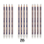 MAPED háromszögletű grafitceruza, 2B radírvégű (12 db) - Black Peps Navy