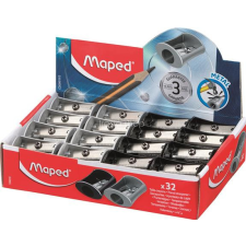 MAPED Hegyező display, egylyukú, fém, MAPED &quot;Satellite&quot;, vegyes színek hegyező