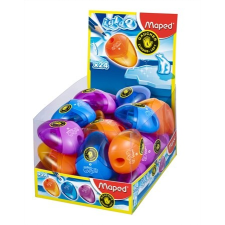 MAPED Hegyező display, egylyukú, tartályos, balkezes, MAPED "I-Gloo", vegyes színek hegyező