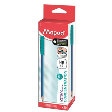 MAPED Írástanuló grafitceruza, HB, háromszögletű, szilikon vég, "Kidy Learn Concentration" (IMA854402) (IMA854402) ceruza