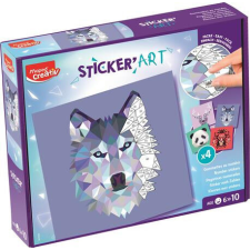 MAPED Kreatív matricás készlet, MAPED CREATIV &quot;Sticker&amp;- 039; Art&quot;, állatok kreatív és készségfejlesztő