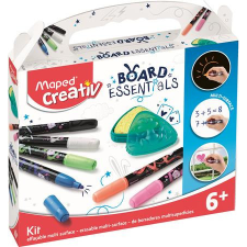 MAPED Marker készlet, törölhető, különböző felületekre, MAPED CREATIV, Board Essentials,6 különböző szín/készlet filctoll, marker
