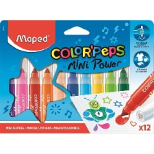 MAPED : Mini filctoll készlet, 6,5 mm, kimosható, MAPED  - Egyéb filctoll, marker