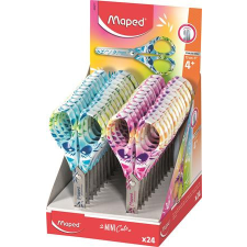 MAPED Olló display, iskolai, 13 cm, MAPED "Mini Cute", vegyes színek olló