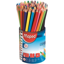 MAPED Színes ceruza készlet, háromszögletű, ceruzatartó, maped &quot;school peps&quot; 832000 színes ceruza