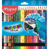 MAPED Színes ceruza készlet, háromszögletű,  "Color`Peps Animal", 24 különböző szín