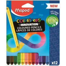 MAPED Színes ceruza készlet, háromszögletű, MAPED Color`Peps INFINITY, 12 különböző szín (IMA861600) színes ceruza