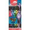MAPED Színes ceruza készlet, háromszögletű, MAPED "Color'Peps Monster", 12 különböző szín