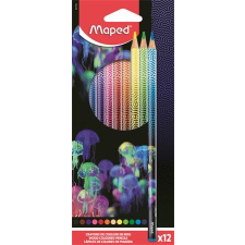MAPED Színes ceruza készlet, háromszögletű, MAPED "Deepsea Paradise", 12 különböző szín színes ceruza