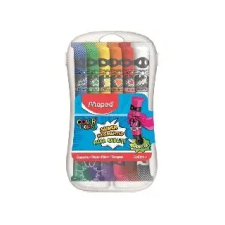 MAPED : Tempera készlet, 12 darabos, műanyag dobozban, MAPED - Iskolai felszerelés tempera