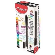 MAPED Tűfilc, 0,4 mm, MAPED "Graph`Peps", fekete filctoll, marker