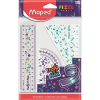 MAPED Vonalzókészlet, műanyag, törhetetlen, 3 darabos, MAPED "Pixel Party Twist'n Flex"