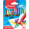MAPED Zsírkréta, MAPED "Color'Peps Wax", 12 különböző szín
