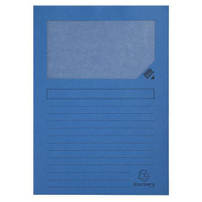  Mappa, ablakos, karton, EXACOMPTA &quot;Forever®&quot;, fényes kék mappa