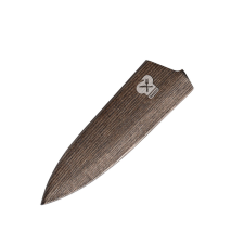  Maranc késvédő, fa, 18 cm, M228 kés és bárd