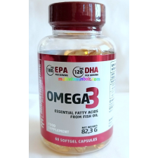 Marathontime Omega-3 halolaj 60 db lágyzselatin kapszula - Marathontime vitamin és táplálékkiegészítő