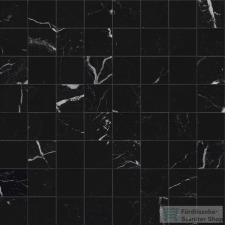 Marazzi Allmarble Elegant Black Mosaico Lux 30x30 cm-es padlólap M48W járólap