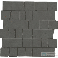 Marazzi Mystone Moon Antracite Mosaico Spaccatella 30x30 cm-es padlólap M8LL járólap