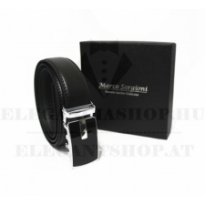  Marco Sergioni extra hosszú férfi bőr öv - Fekete ajándéktárgy