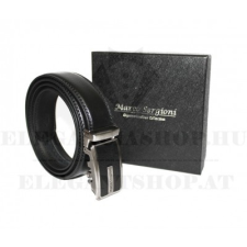  Marco Sergioni extra hosszú férfi bőr öv - Fekete ajándéktárgy