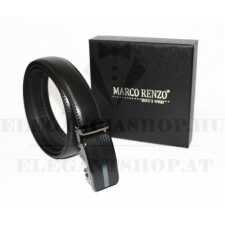  Marco Sergioni extra hosszú férfi bőr öv - Fekete ajándéktárgy